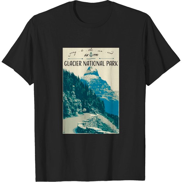 Glacier National Park - Going To The Sun Road - Glacier National Park - T-Shirt-image