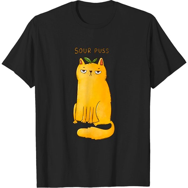 Sour Puss - Cat - T-Shirt-image