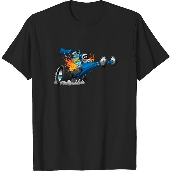 Top Fuel Dragster Cartoon T-Shirt-image
