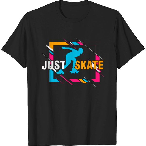 Inline Skating Skaters Sporty Designs T-Shirt T-Shirt-image