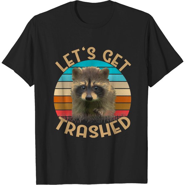 Let's Get Trashed Raccoon Tshirt-image