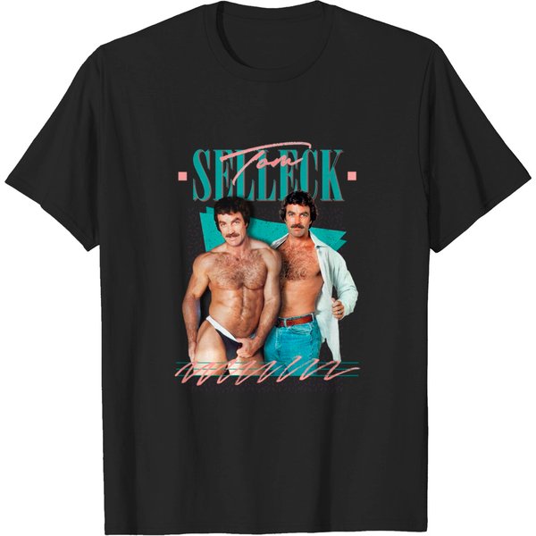 Tom Selleck / Sexy 80S Aesthetic Design - Tom Selleck - T-Shirt-image