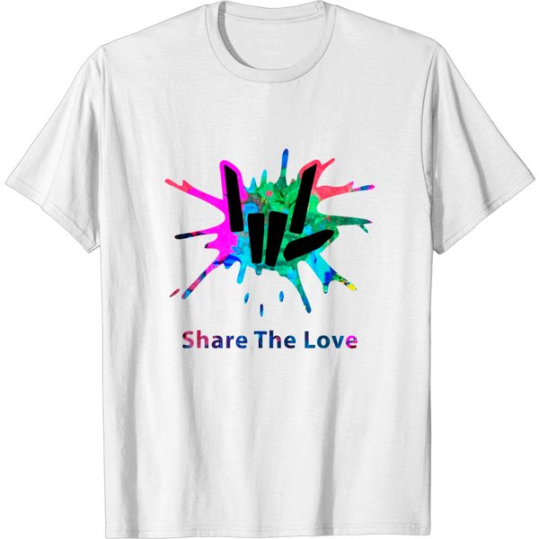 Share The Love Logo T-Shirt Share Love For Kids And Young-image