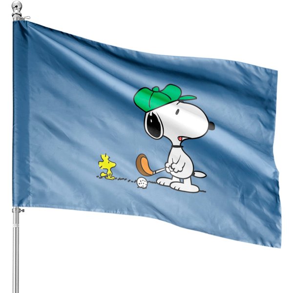 Snoopy Golf House Flags-image