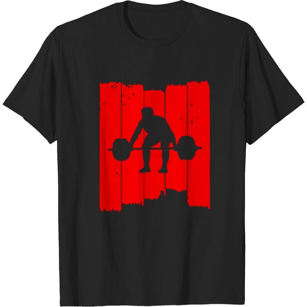 Squats Deadlift Fitness Gym Weight Lifting T-Shirt-image