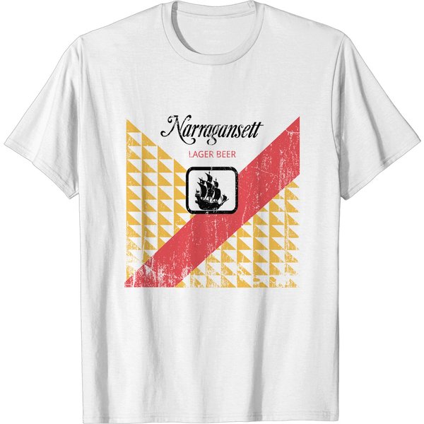 Narragansett Label From Jaws, Distressed - Jaws - T-Shirt-image