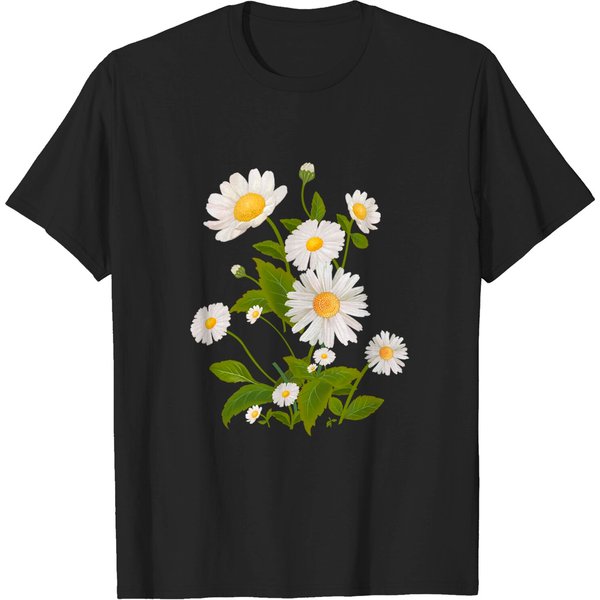 Marguerite Daisy Print - Daisy Flower - T-Shirt-image