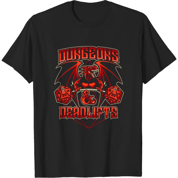 Dungeons And Deadlifts - Dungeons And Dragons - T-Shirt-image
