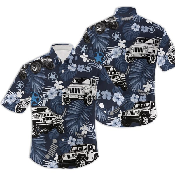 Jeep Car Fashion Hawaiian Shirt-image