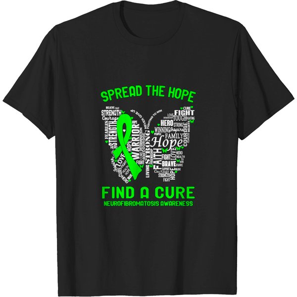 Spread The Hope Find A Cure Neurofibromatosis Awareness T-Shirt-image
