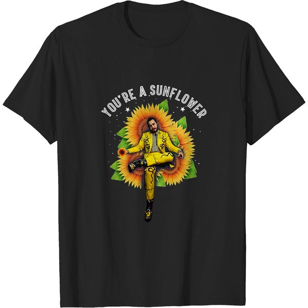 Rapper Post Malone Sunflower Rapper T Shirt-image