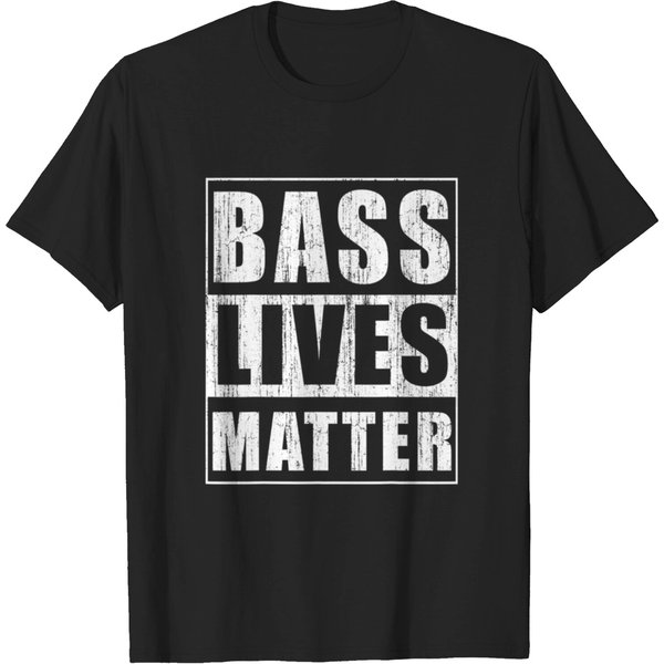 Bass Lives Matter Funny Bass Fisherman Gift T-Shirt-image