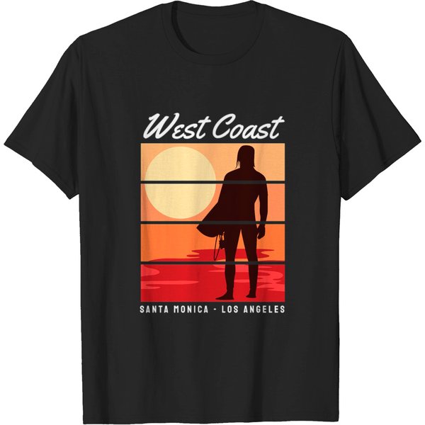 West Coast Santa Monica - Los Angeles T-Shirt-image