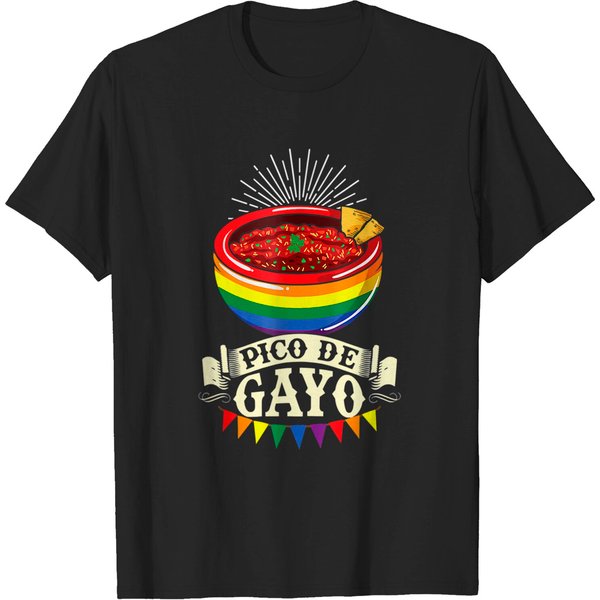 Pico De Gayo Cinco De Mayo Gay Pride Lgbt Awareness T-Shirt-image