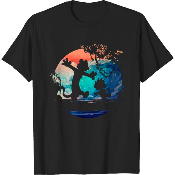 Calvin And Hobbes Galaxy - Calvin And Hobbes Galaxy - T-Shirt-image