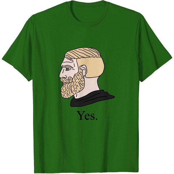 Nordic Chad Gamer Yes Dank Meme - Chad Meme - T-Shirt-image