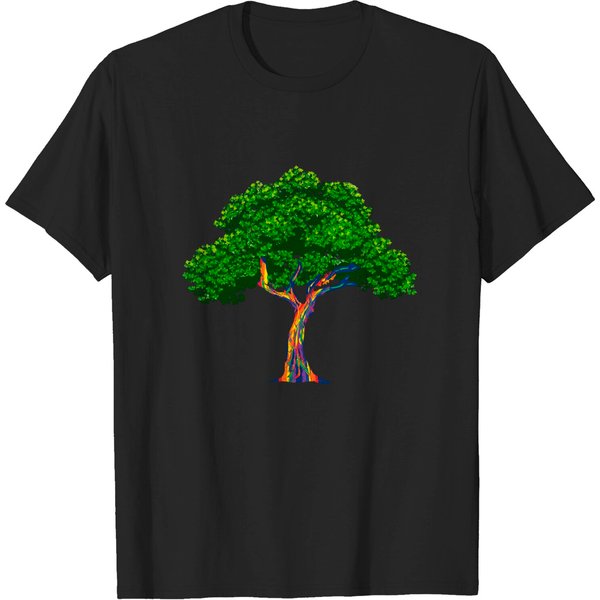 Rainbow Tree Rainbow Eucalyptus Gift Idea T-Shirt-image