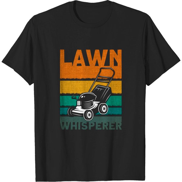 Lawn Ranger Gardening Lawn Mower T-Shirt-image