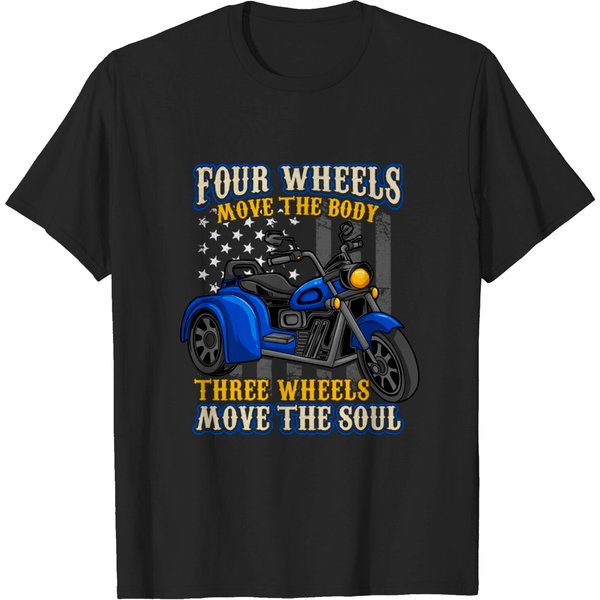 Trike Three Wheels Motorcycle Biker - Trike - T-Shirt-image