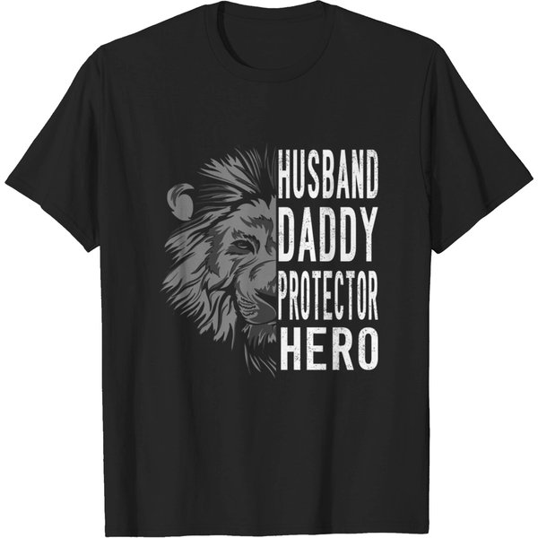 Husband Daddy Protective Hero.Father'S Day Gift - Husband Daddy Protector Hero - T-Shirt-image