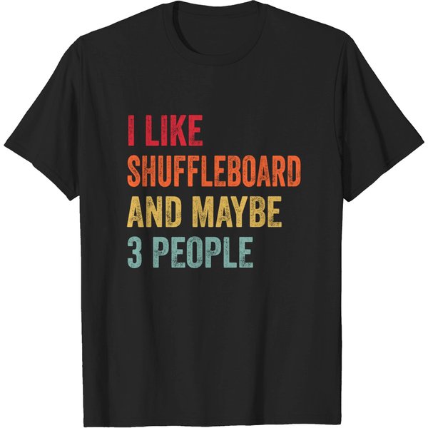Shuffleboard Lover - Funny Shuffleboard Themed T-Shirt-image