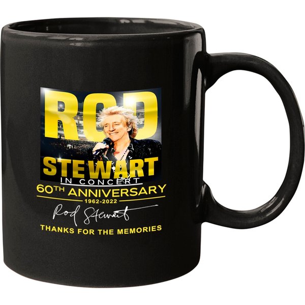 Rod Stewart In Concert 60th Anniversary Signatures Thanks For The Memories Mugs