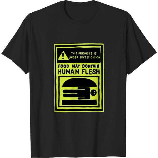 May Contain Human Flesh - Bobsburgers - T-Shirt-image