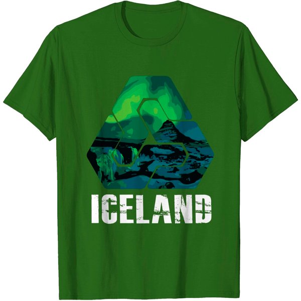 Vintage Iceland Souvenir Northen Lights Iceland T-Shirt-image