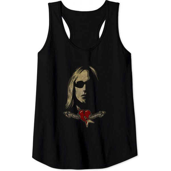 Tom Petty & The Heartbreakers Ladies Tank Tops: Shades Logo-image