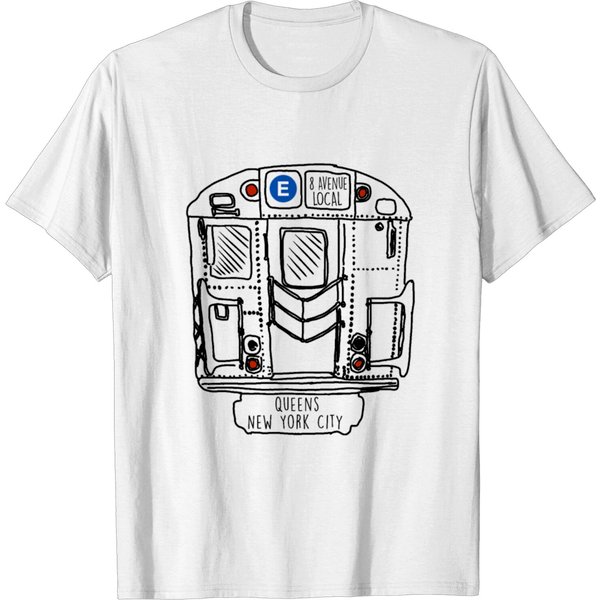 New York City Subway Queens E Train T-Shirt-image