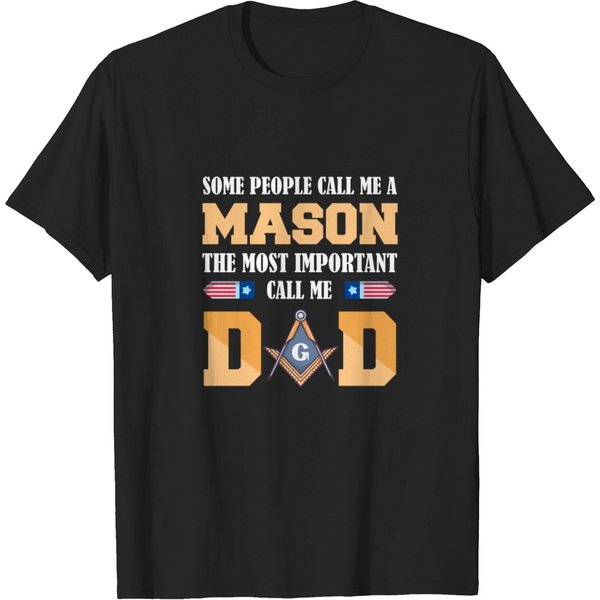 Dad Masonic Sign Father's Day Gift Freemasonry T-Shirt-image