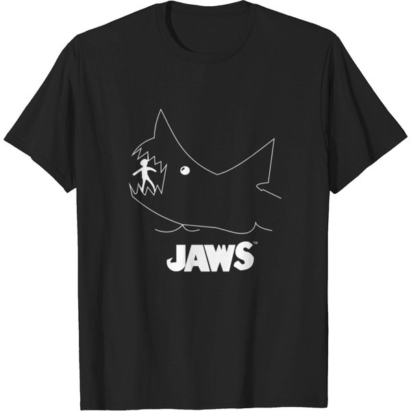 Jaws Chalk Board Movie T-Shirt-image