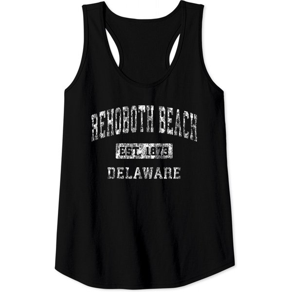 Rehoboth Beach Delaware De Vintage Established Spo Tank Tops-image