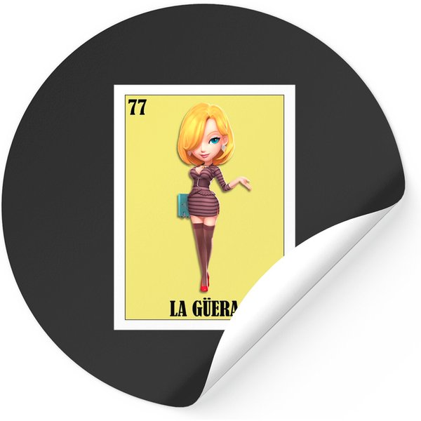 Mexican Loteria - La Guera - Loteria Mexicana - Mexican Bingo Classic Stickers-image