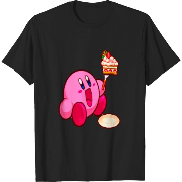 Kirby And Cake T-Shirt-image