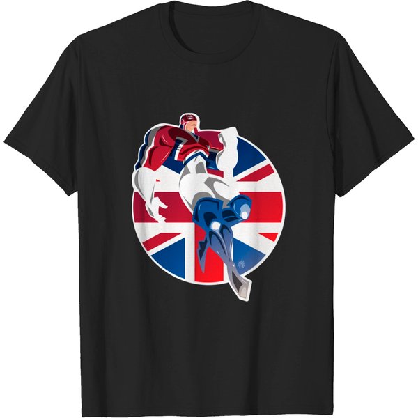 Brian B Soars - Captain Britain - T-Shirt-image