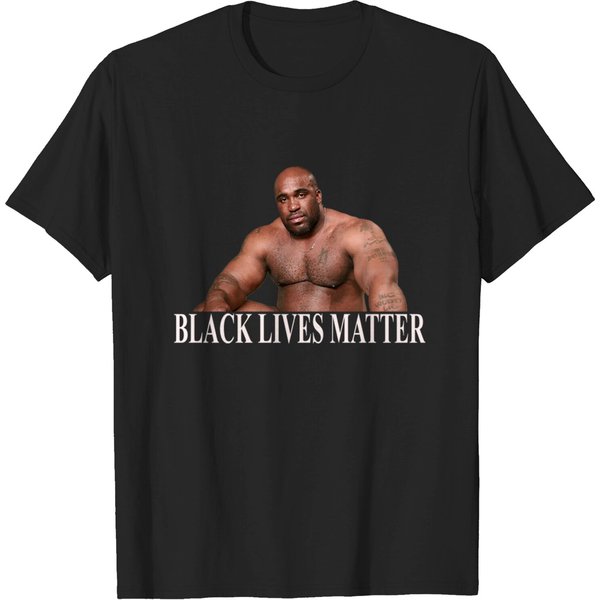 Black Lives Matter - Barry Wood Large Black Man - Barry Wood - T-Shirt-image