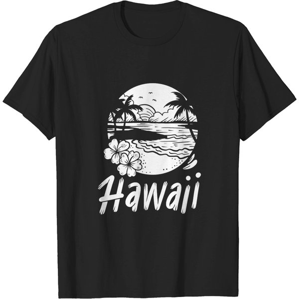 Hawaii Hawaiian Aloha Summer Surfing T-Shirt-image
