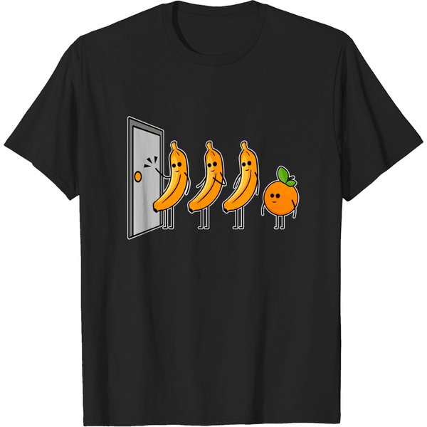 Knock Knock Who's There Banana Orange T-Shirt-image