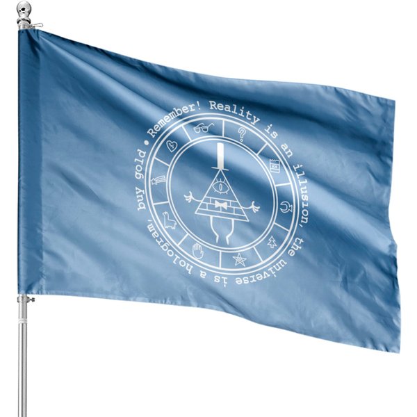 Bill Cipher - Bill Cipher - Reality Is An Illusi House Flags-image