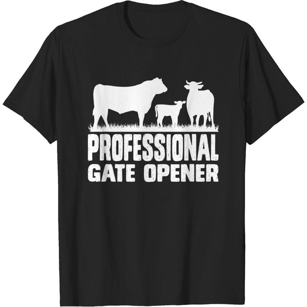 Professional Gate Opener Cow Apparel T Shirt T-Shirt-image