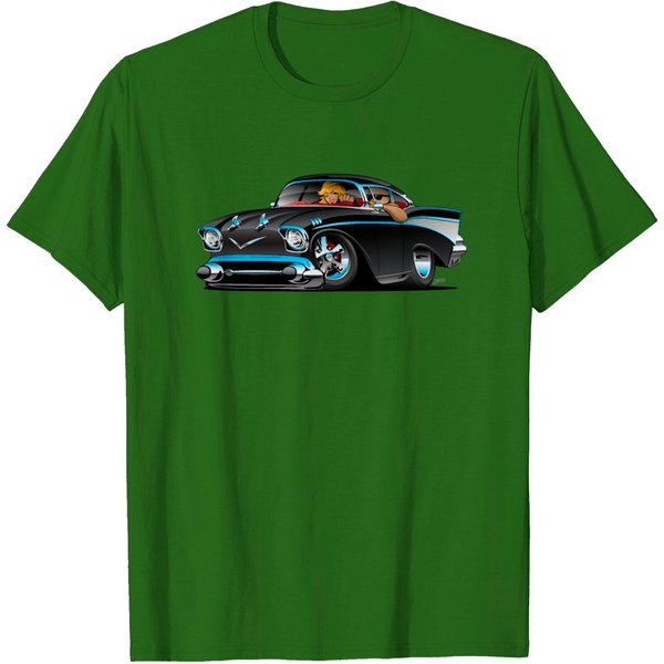 Classic Hot Rod Fifties Muscle Car T-Shirt-image