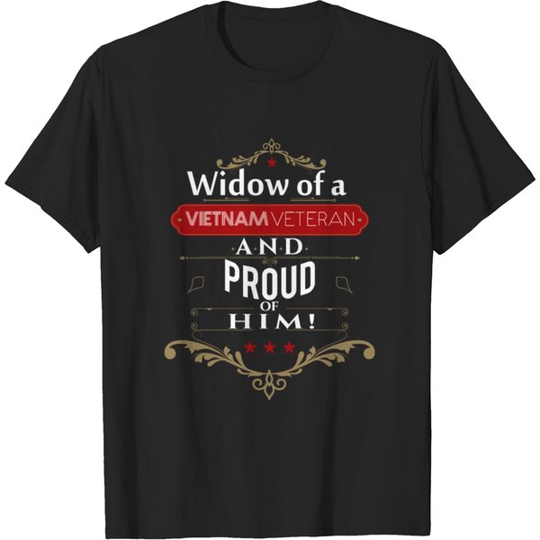 Widow Of A Vietnam Veteran And Proud Of Him T-Shirt-image