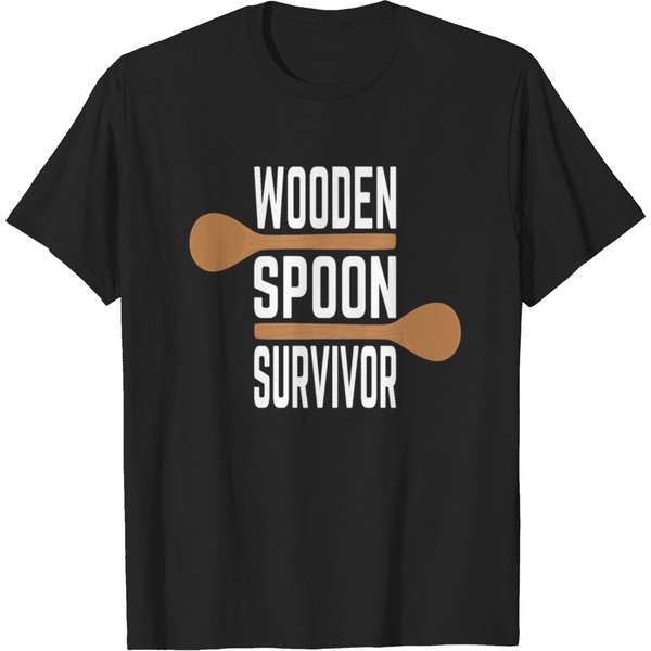 Wooden Spoon Survivor Motif T-Shirt-image