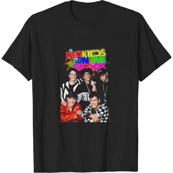 Vintage Nkotb Colorful New Kids On The Block Vintage Style Shirt-image