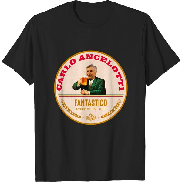 Carlo Ancelotti Birra Moretti Logo Classic T Shi T-Shirt-image