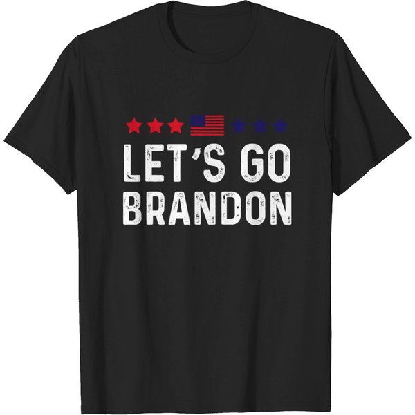 Let’S Go Brandon Conservative Us Flag Gift T-Shirt T-Shirt-image