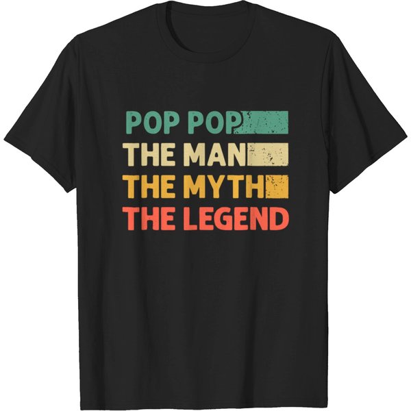 Pop Pop The Man Myth Legend Father Day T-Shirt-image
