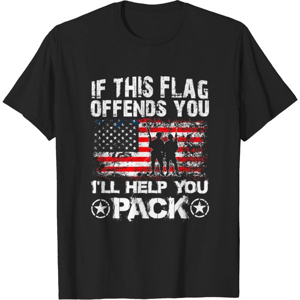If This Flag Offends You I Ll Help You Pack T-Shirt-image