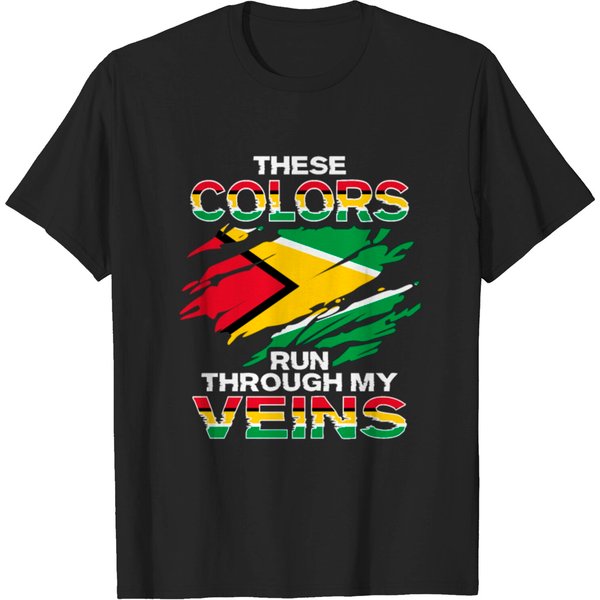 Guyana Flag Design For Proud Guyanese T-Shirt-image